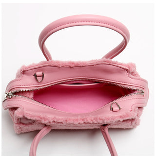 fur square bag