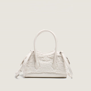 fur square bag