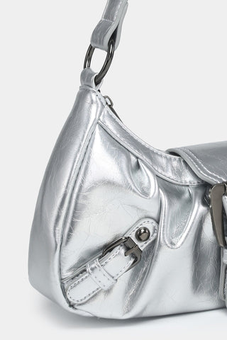 Y2K red eather Shoulder bag