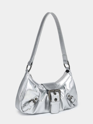 Y2K red eather Shoulder bag