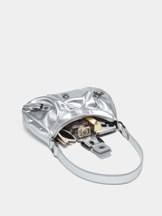 Y2K red eather Shoulder bag