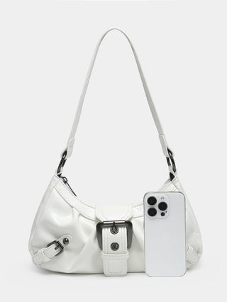 Y2K red eather Shoulder bag