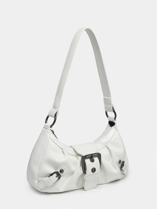 Y2K red eather Shoulder bag