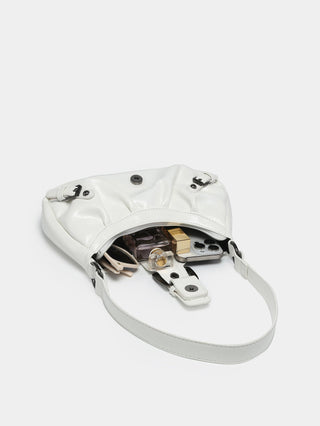 Y2K red eather Shoulder bag