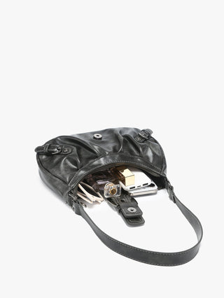 Y2K red eather Shoulder bag