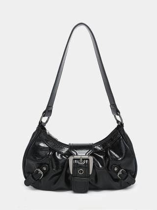 Y2K red eather Shoulder bag