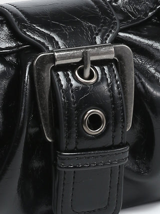 Y2K red eather Shoulder bag