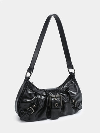 Y2K red eather Shoulder bag
