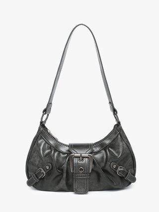 Y2K red eather Shoulder bag