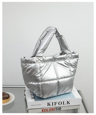 Quilted Structured Handheld Bag