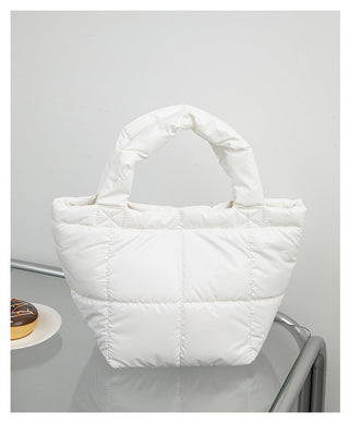 Quilted Structured Handheld Bag