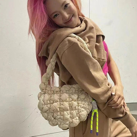 Bubble cloud buns shoulder bag