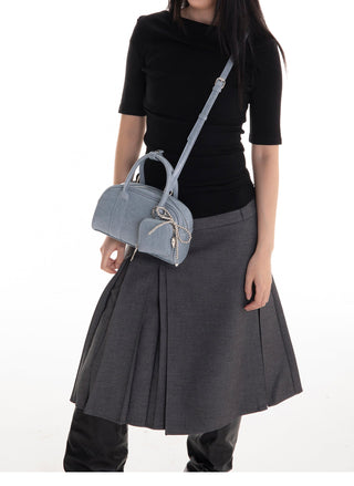 blue bowling bag