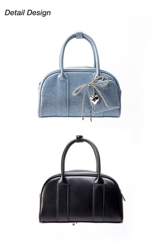 blue bowling bag