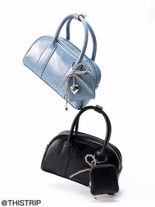 blue bowling bag