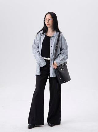 neutral bucket bag