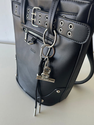 neutral bucket bag