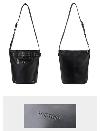 neutral bucket bag