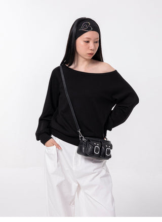 silver flip bag