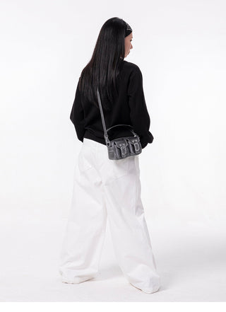 silver flip bag