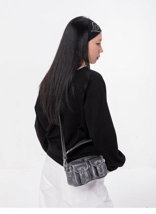 silver flip bag