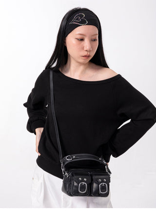 silver flip bag