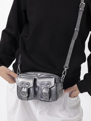silver flip bag