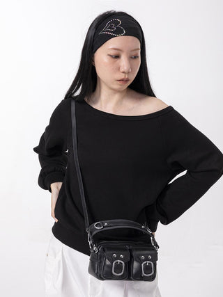 silver flip bag