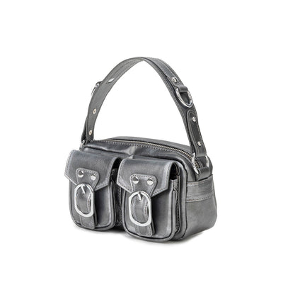 silver flip bag