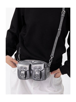 silver flip bag