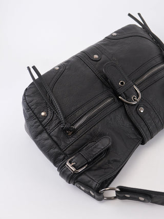 silver motorcycle bag