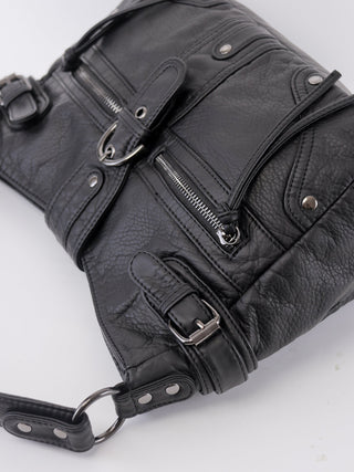 silver motorcycle bag