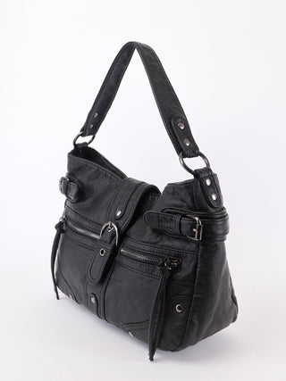 silver motorcycle bag