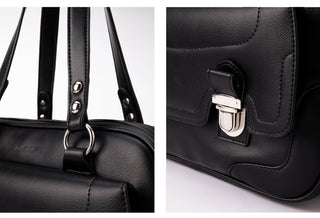 black boston bag