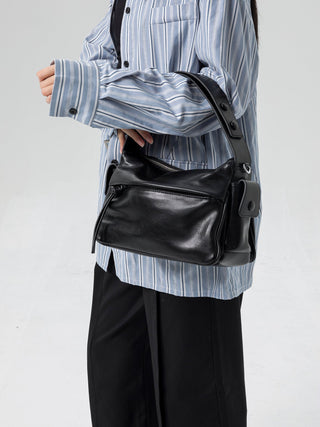 silver square bag