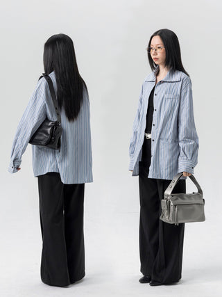 silver square bag