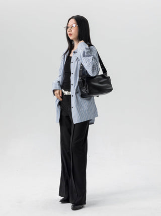 silver square bag