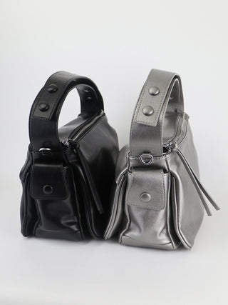 silver square bag