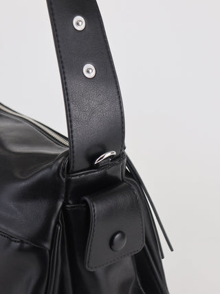 silver square bag