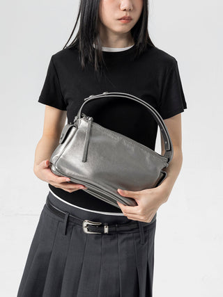 silver square bag