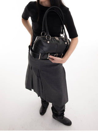 leather ring bag
