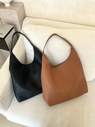 textured shoulder bag