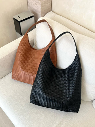 textured shoulder bag