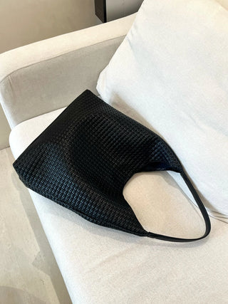 textured shoulder bag