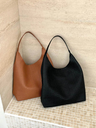 textured shoulder bag