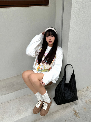 textured shoulder bag