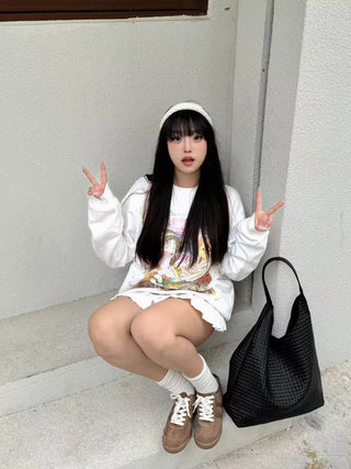 textured shoulder bag