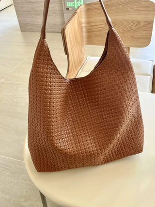 textured shoulder bag