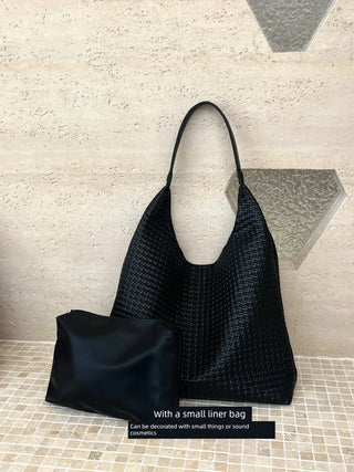 textured shoulder bag