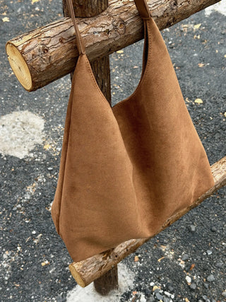 suede shoulder bag